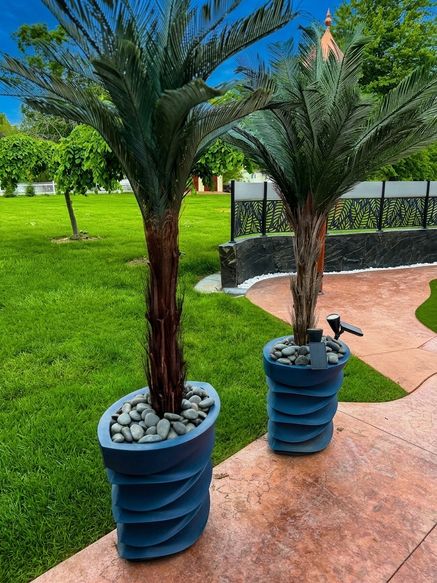 How to Anchor Artificial Palm Trees in Planters (So They Won’t Tip Over)