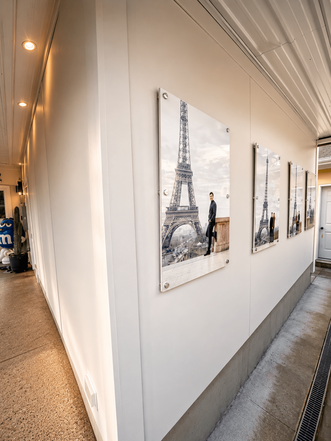 How I Built a Floating Outdoor Photo Gallery on My Patio Wall