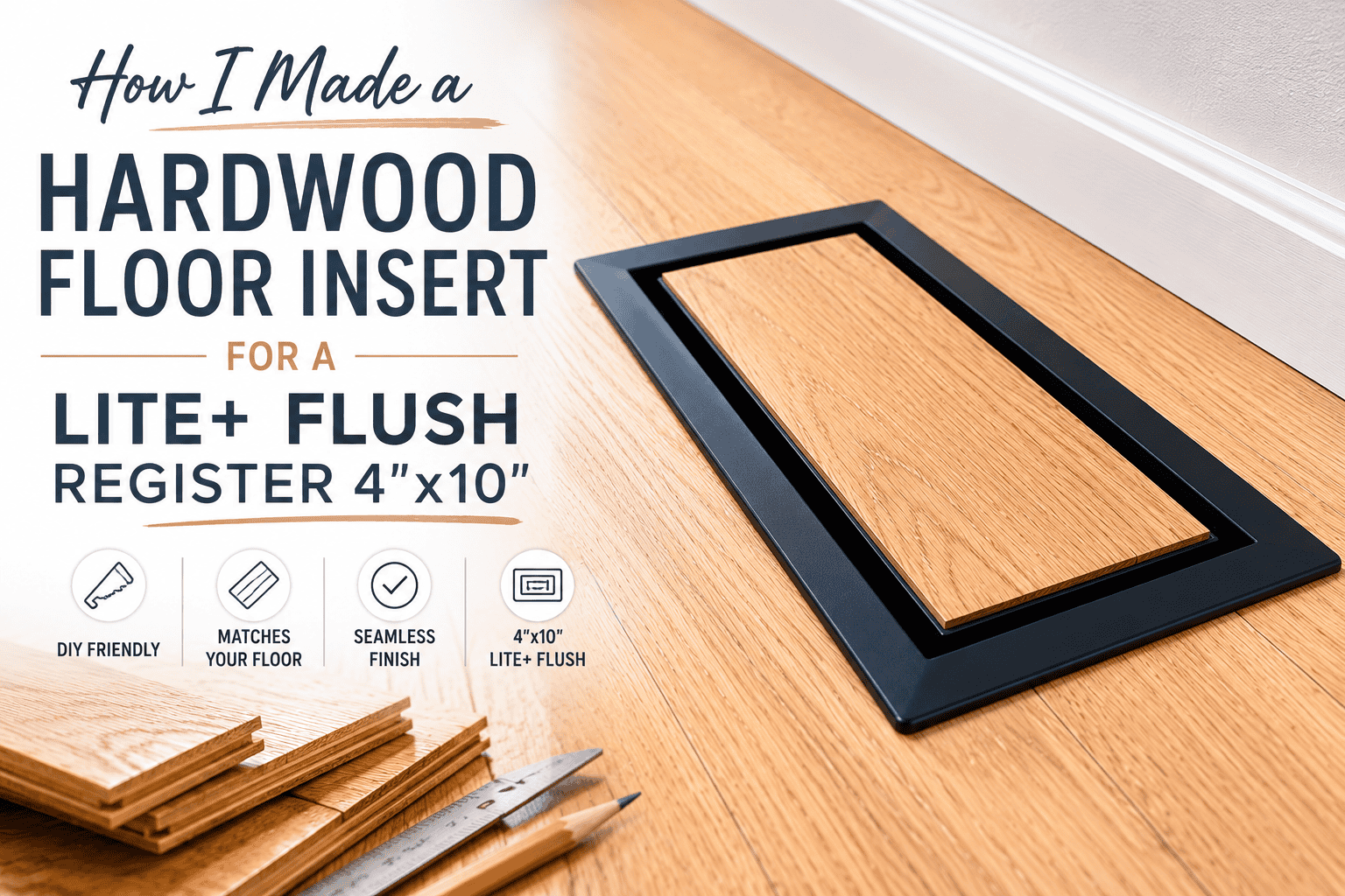 These Flush Floor Registers Blend Right Into My Hardwood — Here’s How I Did It